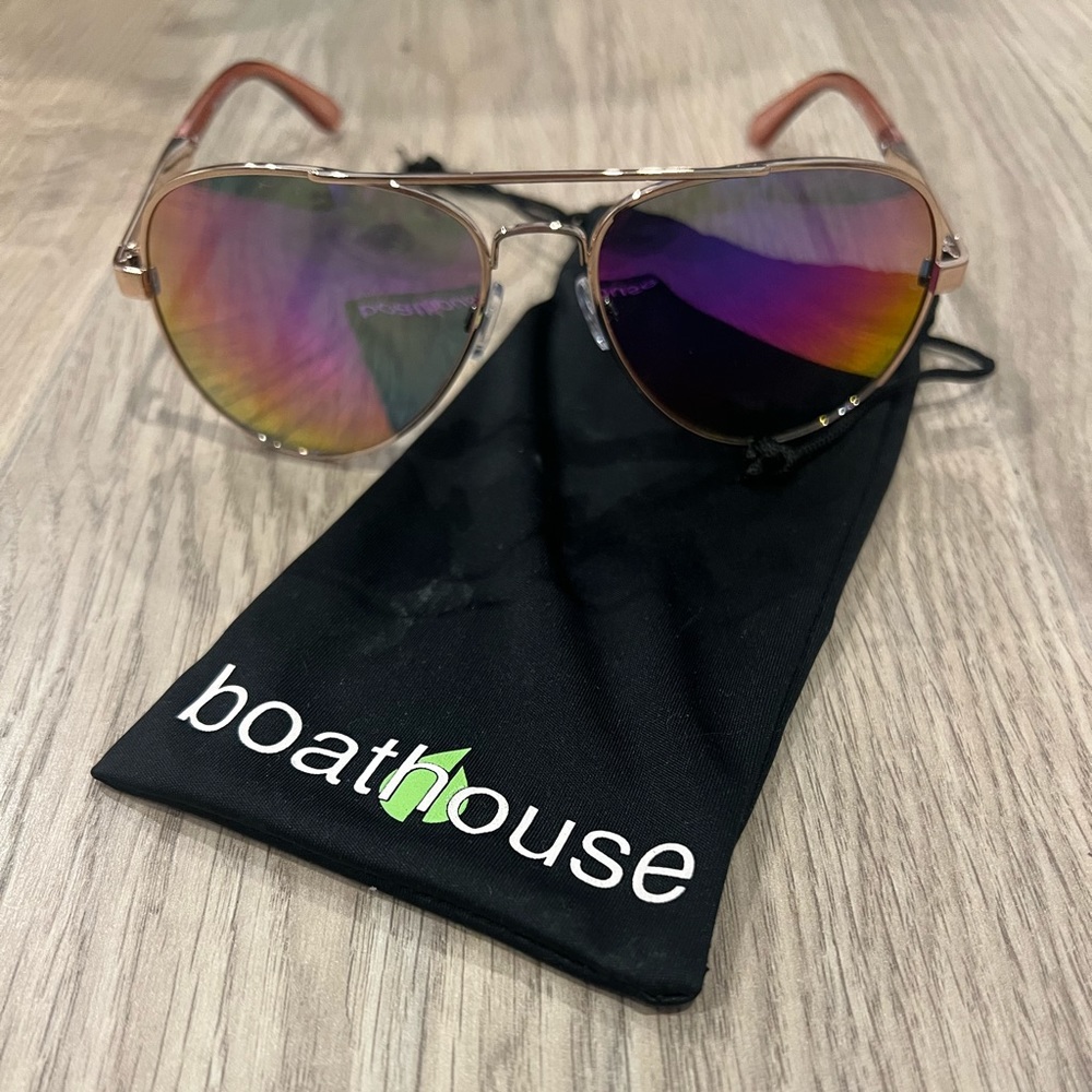 Boathouse aviator sunglasses pink